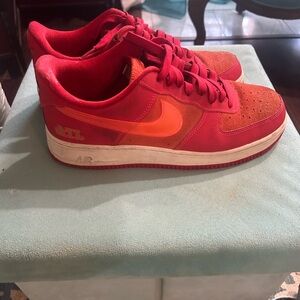 Nike Red and Orange Sneakers